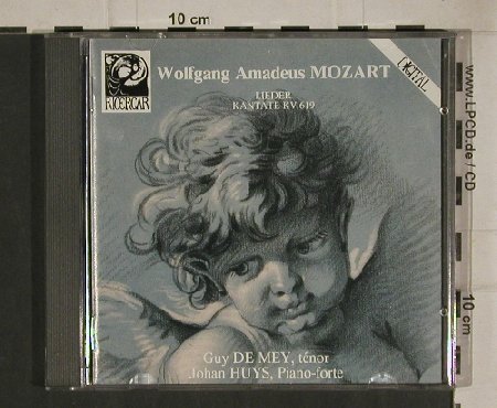 Mozart,Wolfgang Amadeus: Lieder, Kantate KV 619, Ricercar (RIC 035009), F Typ: CD Best.-Nr.: 80547 Preis: 10,00 Euro