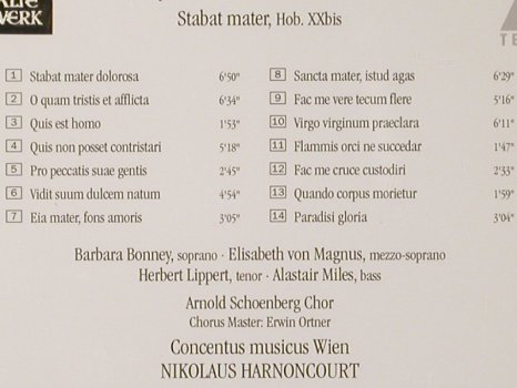 Haydn,Joseph: Stabat Mater, Teldec(4509-65085-2), D, 1995 - CD - 80980 - 7,50 Euro