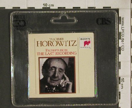 Horowitz,Vladimir: Excerpts From Last Recording, Sony(), 3 Tr.Promo, 1990 - CD3inch - 81026 - 10,00 Euro