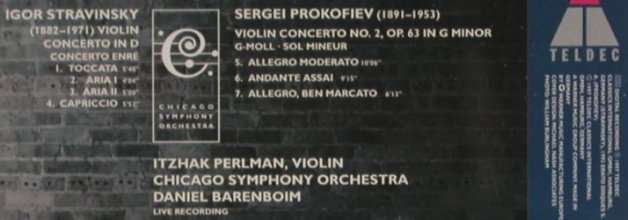 Stravinsky,Igor/Sergei Prokofiev: Violin Concerto In D / No.2 op 63, Teldec(), D, 1997 - CD - 81083 - 10,00 Euro