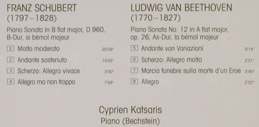 Schubert,Franz / Beethoven: PianoSonata D 960 / No.12, Teldec (4509-99690-2), D, 1995 Typ: CD Best.-Nr.: 81153 Preis: 7,50 Euro