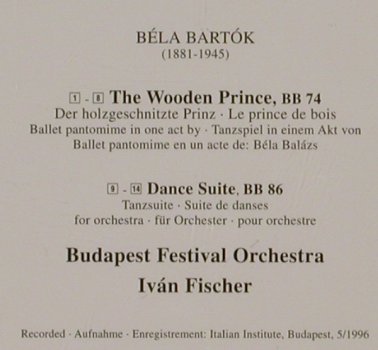 Bartk,Bla: The Wooden Prince, Dance Suite, Philips(), D, 1997 - CD - 81255 - 9,00 Euro