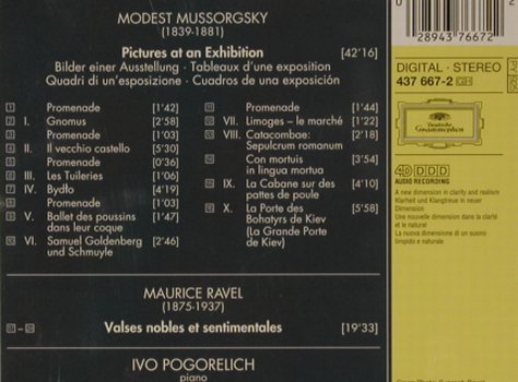 Mussorgsky,Modest / Ravel: Pictures at an Exhibition/La Valse, Deutsche Gramophon (437 667-2), D, 1997 Typ: CD Best.-Nr.: 81346 Preis: 5,00 Euro