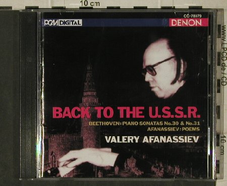 Beethoven,Ludwig van: Back to the USSR,Sonatas No.30 & 31, Denon(CO-78979), US, 1996 - CD - 81356 - 12,50 Euro