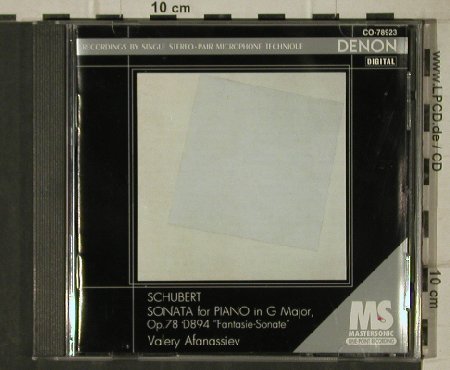 Schubert,Franz: Sonata for Piano i.G Major,op78/894, Denon (CO-78923), J, 1994 Typ: CD Best.-Nr.: 81401 Preis: 7,50 Euro