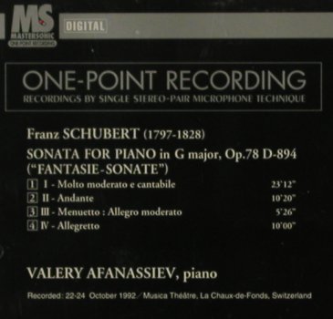 Schubert,Franz: Sonata for Piano i.G Major,op78/894, Denon(CO-78923), J, 1994 - CD - 81401 - 7,50 Euro