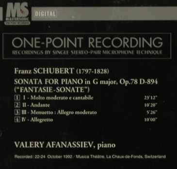 Schubert,Franz: Sonata for Piano i.G Major,op78/894, Denon (CO-78923), J, 1994 Typ: CD Best.-Nr.: 81401 Preis: 7,50 Euro