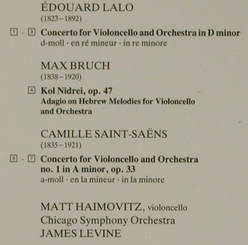 Saint-Saens/Lalo/Bruch: Cello Concertos,Kol Nidei, D.Gr.(427 323-2), D, 1989 - CD - 81402 - 5,00 Euro