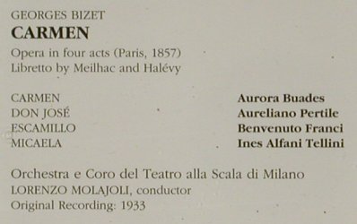 Pertile,Aureliano: Vol.5-Bizet, Carmen, Vocal Archives(VA 1219.20), I, 1999 - 2CD - 81425 - 7,50 Euro