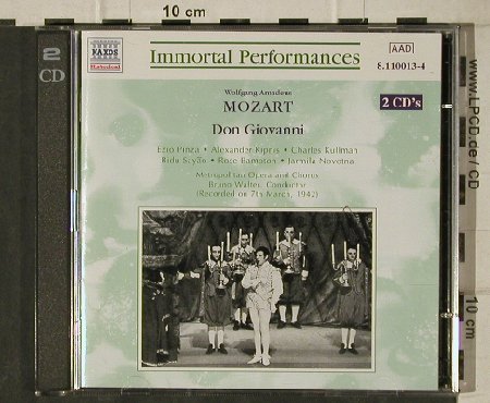 Mozart,Wolfgang Amadeus: Don Giovanni, Gesamtaufn,Live, Naxos Historical(8.110013-4), D,woc,stoc, 1997 - 2CD - 81426 - 7,50 Euro