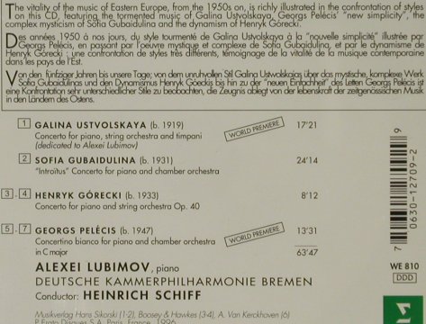 V.A.Mosaic: Gorecki,Gubaidulina,Ustvolskaya.., Erato (0630-12709-2), D, 1996 Typ: 2CD Best.-Nr.: 81461 Preis: 12,50 Euro