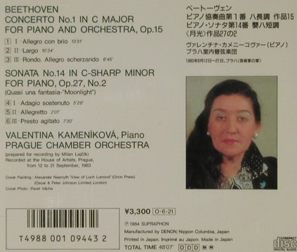 Beethoven,Ludwig van: Piano Concerto No. 1, Supraphon (33CO-1592), J, 1984 Typ: CD Best.-Nr.: 81489 Preis: 10,00 Euro