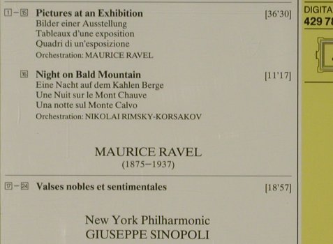 Mussorgsky,Modest / Ravel: Pictures at an Exhibition/Night on., D.Gr.(429 785-2), D, 1990 - CD - 81529 - 7,50 Euro