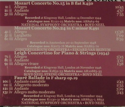 Long,Kathleen: Plays Mozart/Faure,Concerto No15,24, Dutton (CDBP 9714), A/D, 2001 Typ: CD Best.-Nr.: 81535 Preis: 7,50 Euro