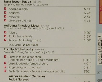 Haydn,Joseph / Mozart/Tschaikovsky: Symphonie in d,Hob.73/KV218/op.48, RS(RS 951-0200), I, 1998 - CD - 81549 - 7,50 Euro