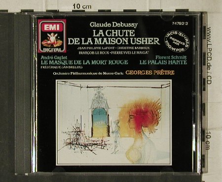 Debussy,Claude/Capiet/Fl.Schmitt: La Chute, De La Maison Usher(1984), EMI (7479212), F, 1987 Typ: CD Best.-Nr.: 81556 Preis: 20,00 Euro