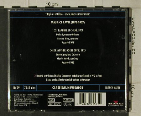 Ravel,Maurice: Daphnis Et Chloe/Mother Goose Suite, BMG Navigator No.79(74321 29257 2), EC, 1995 - CD - 81558 - 5,00 Euro