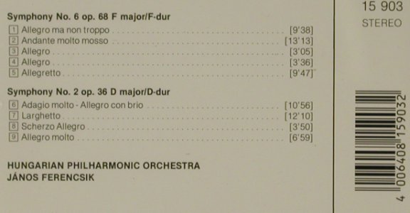 Beethoven,Ludwig van: Sinfonien Nr.6 & 2, Pastoral, Vol.3, LaserLight(15 903), D, 1988 - CD - 81566 - 5,00 Euro