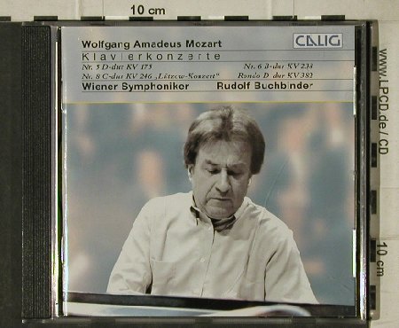 Mozart,Wolfgang Amadeus: Klavierkonzerte Nr.5, 8 & 6,Rondo, Calig (CAL 51009), D, 1989 Typ: CD Best.-Nr.: 81570 Preis: 6,00 Euro