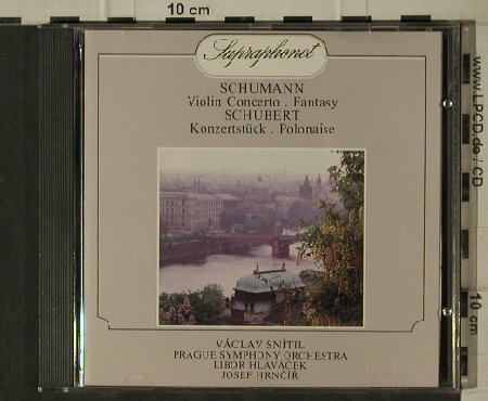 Schumann,Robert / Schubert: Violin Concerto,Fantasy/Konzertstüc, Supraphonet (11 1114-2), CZ, 1989 Typ: CD Best.-Nr.: 81614 Preis: 5,00 Euro