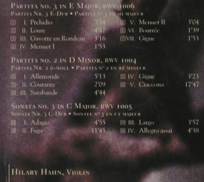 Hahn,Hilary: plays Bach, Sony(SK 62793), , 1997 - CD - 81621 - 5,00 Euro