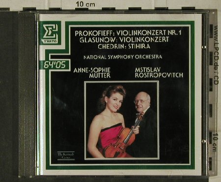 Prokofiev,Serge / Glasunow/Chedrin: Violinkonzert No.1...Stihira, Erato (ECD 75506), D, 1989 Typ: CD Best.-Nr.: 81630 Preis: 6,00 Euro