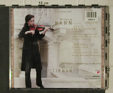 Hahn,Hilary: Beethoven ViolinC/Bernstein Serenad, Sony(42982 9), Club Ed., 1999 - CD - 81643 - 5,00 Euro