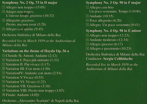 Brahms,Johannes: Symphony No.1-2, Variationen..Haydn, Noise (7001815/16-HOM), D (3 CD's), 1997 Typ: CD*2 Best.-Nr.: 81667 Preis: 7,50 Euro