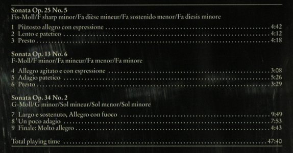 Clementi,Muzio: 3 Piano Sonatas, Hänssler(98.114), D, 1995 - CD - 81695 - 9,00 Euro
