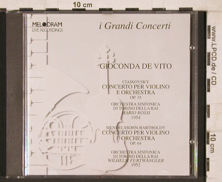 de Vito,Gioconda: i Grandi Concerti- Live rec., Melodram (CDM 18050), I, stoc, 1992 Typ: CD Best.-Nr.: 81711 Preis: 5,00 Euro
