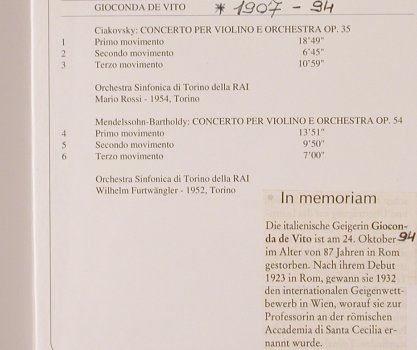 de Vito,Gioconda: i Grandi Concerti- Live rec., Melodram(CDM 18050), I, stoc, 1992 - CD - 81711 - 5,00 Euro