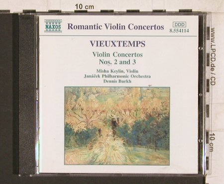 Vieuxtemps,Henri: Violin Concertos Nos.2 and 3, Naxos(8.554114), D, 1995 - CD - 81720 - 5,00 Euro