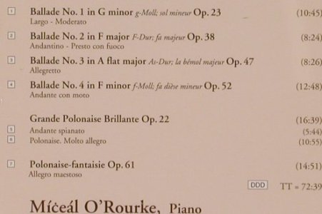 Chopin,Frederic: Four Ballades,Andante spianato&Gran, Chandos (CHAN 9353), A/D, 1985 Typ: CD Best.-Nr.: 81725 Preis: 7,50 Euro