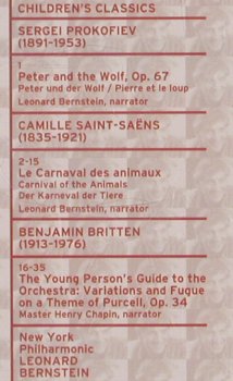 Prokofiev,Serge/Saint-Saens/Britten: Children's Classics (spoken engl.), Sony (SMK 60175), , 1998 Typ: CD Best.-Nr.: 81748 Preis: 7,50 Euro