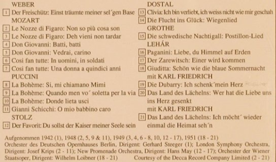 Güden,Hilde: Die frhen Aufnahmen 1942-1951, Preiser Records(92176), A, 1993 - CD - 81751 - 5,00 Euro