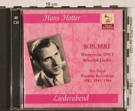 Hotter,Hans: Liederabend - Schubert:Wintereise., Vocal Archives(VA 1166.67), I, 1998 - 2CD - 81753 - 5,00 Euro