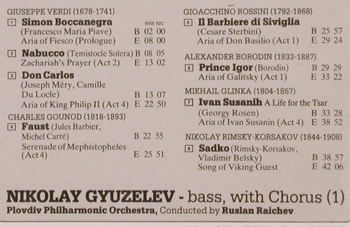 Gyuzelev,Nikola: Arias, Fidelio(1847), D,  - CD - 81767 - 9,00 Euro