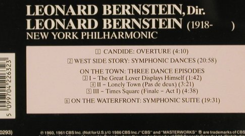 Bernstein,Leonard: Conducts Bernstein, CBS (MK 42263), D, 1986 Typ: CD Best.-Nr.: 81791 Preis: 10,00 Euro
