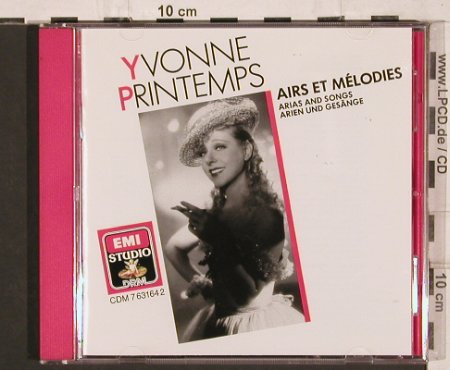 Printemps,Yvonne: Airs et Mélodies-Arias and Songs, EMI Studio (CDM 763164 2), D, Mono, 1988 Typ: CD Best.-Nr.: 81797 Preis: 12,50 Euro