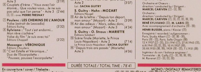 Printemps,Yvonne: Airs et Mélodies-Arias and Songs, EMI Studio (CDM 763164 2), D, Mono, 1988 Typ: CD Best.-Nr.: 81797 Preis: 12,50 Euro