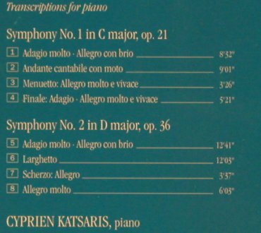 Beethoven,Ludwig van/Liszt: Symphonies nos 1 & 2, Teldec (4509-97952-2), D, 1996 Typ: CD Best.-Nr.: 81802 Preis: 6,00 Euro