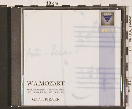 Mozart,Wolfgang Amadeus: Die Klaviersonaten, Vol.1, Farao Classics (B 108 005), D, 1996 Typ: CD Best.-Nr.: 81805 Preis: 10,00 Euro