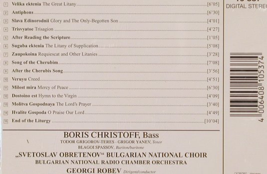 Gretchaninov,Alexander: Liturgia Domestica op.79, Capriccio(), D, 1997 - CD - 81807 - 7,50 Euro