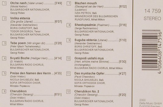 V.A.Mystik des Ostens: Musik aus Russischen Klöstern&Kirch, LG Classics (14 759), D, 2000 Typ: CD Best.-Nr.: 81811 Preis: 7,50 Euro