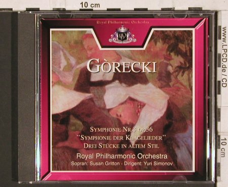 Gorecki,Henryk: Symphonie No.3, op.36, Tring(TRP D 084), D, stoc, 1997 - CD - 81813 - 9,00 Euro