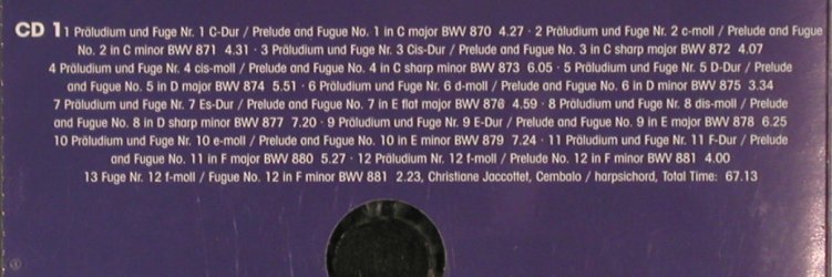Bach,Johann Sebastian: Cembalowerke, Concerto Royale (206205-360),  Typ: 3CD Best.-Nr.: 81821 Preis: 12,50 Euro