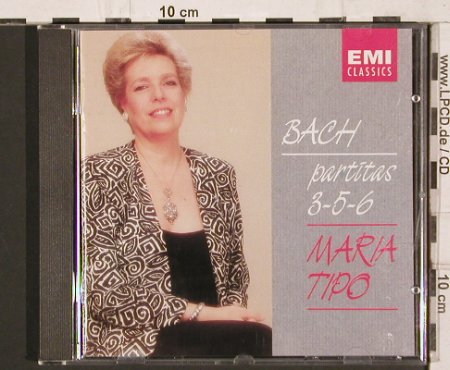 Bach,Johann Sebastian: Partitas 3-5-6 , Maria Tipo, EMI (7 54464 2), NL, 1992 Typ: CD Best.-Nr.: 81823 Preis: 10,00 Euro