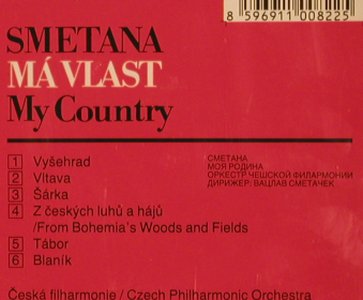 Smetana,Bedrich: My Country / Ma Vlast, Supraphon(11 0082-2 031), CZ,  - CD - 81862 - 6,00 Euro