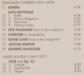 Chabrier,Emmanuel / Roussel: Espana / Suite in F, op.33, Mercury (434 303-2), US, 1991 Typ: CD Best.-Nr.: 81868 Preis: 7,50 Euro