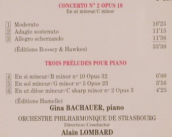 Rachmaninov,Sergej: Concerto No.2,op.18,3 Preludes, Erato Success (ECD 40009), F Typ: CD Best.-Nr.: 81874 Preis: 7,50 Euro